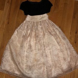 Girls Cinderella Dress - black/cream